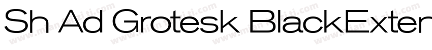 Sh Ad Grotesk BlackExtended字体转换